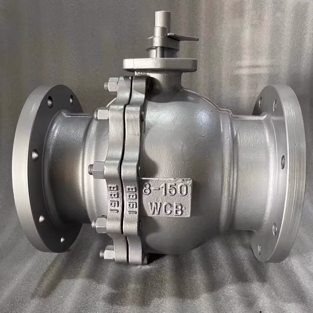 2 Piece Reduced Bore CF3m Ball Valve Anti - Blow out Stem in Water Oil Gas 3X2