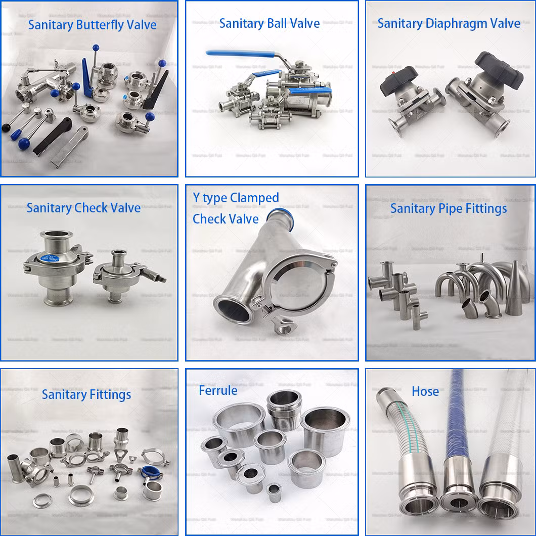 50mm to 38mm Stainless Steel Reducer Ball Type Hygienic Check Valve for Milk Equipment