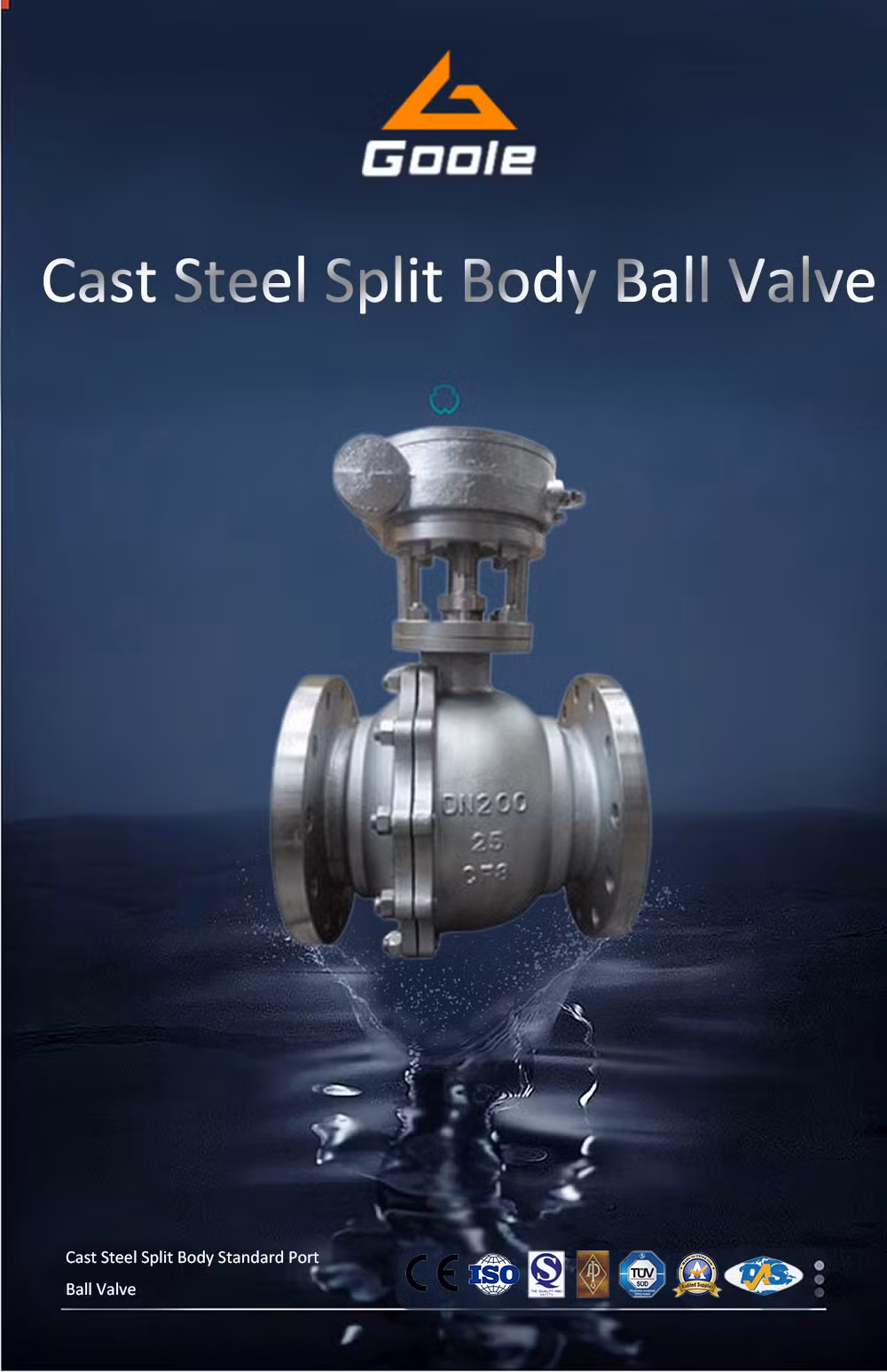 2PCS Forged Full Bore/Reduced Bore Steel Split Body Standard Port Ball Valve