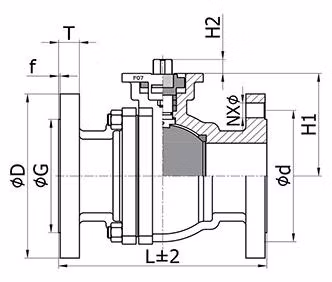 2PCS Forged Full Bore/Reduced Bore Steel Split Body Standard Port Ball Valve