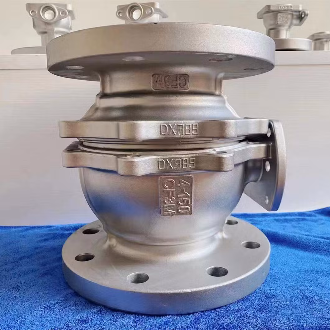 2 Piece Reduced Bore CF3m Ball Valve Anti - Blow out Stem in Water Oil Gas 3X2