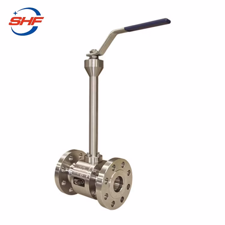High Temperature Ball Valve Stainless Steel Metal Seat Two Piece Ball Valve with Long Stem