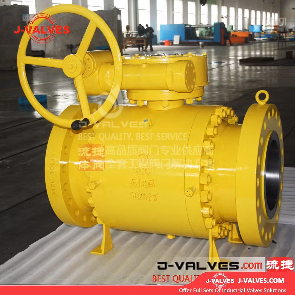 J-Valves API6d 3PC Trunnion Mounted Full Bore High Pressure Fixed Ball Valve