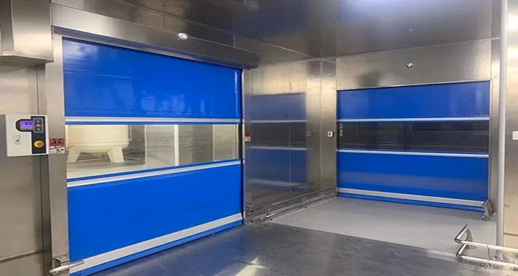 Roll up Shutter Industrial Pull Cord Rapid Action PVC High Speed Door