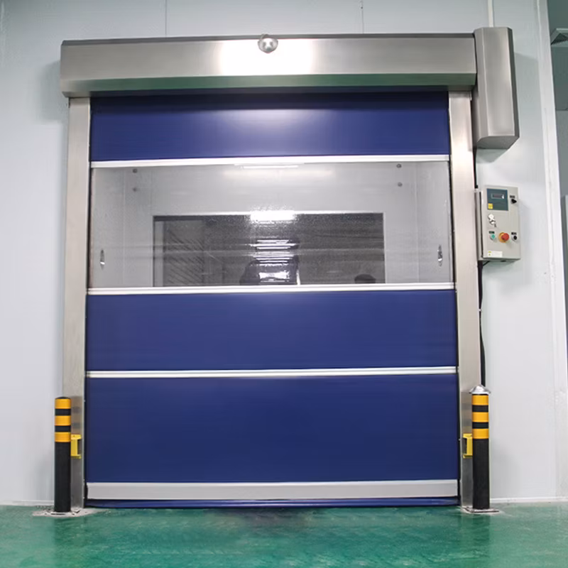 Roll up Shutter Industrial Pull Cord Rapid Action PVC High Speed Door