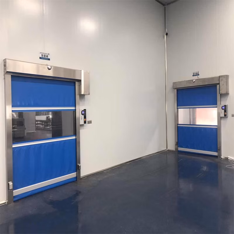 Roll up Shutter Industrial Pull Cord Rapid Action PVC High Speed Door