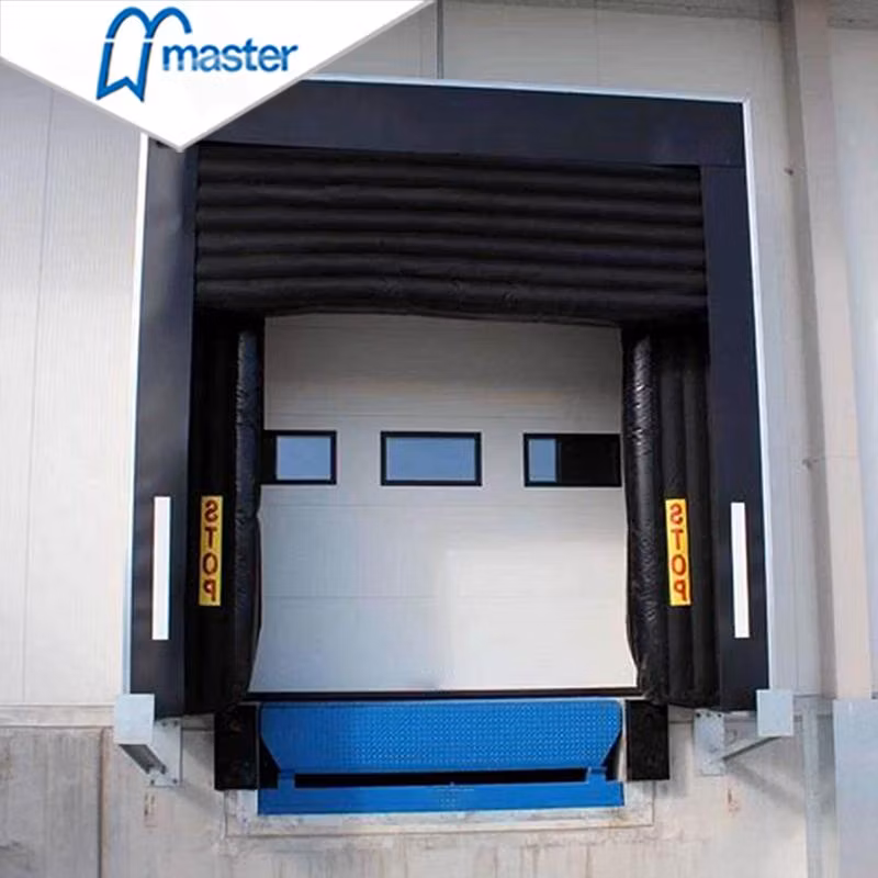 Chinese Manufacturer Ajustable Heavy Duty Industrial Warehouse Retractable Loading Dock Seals PVC Curtain Mechanical Sponge Inflatable Dock Shelters