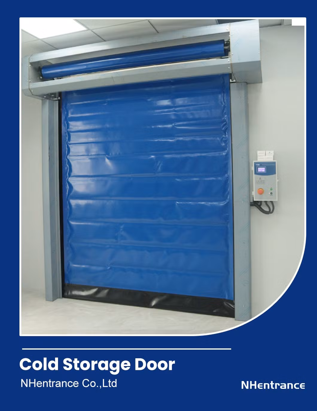Automatic Freezer Room Thermal Insulated High Speed Rapid Roll up Door for Cold Chain Logistics