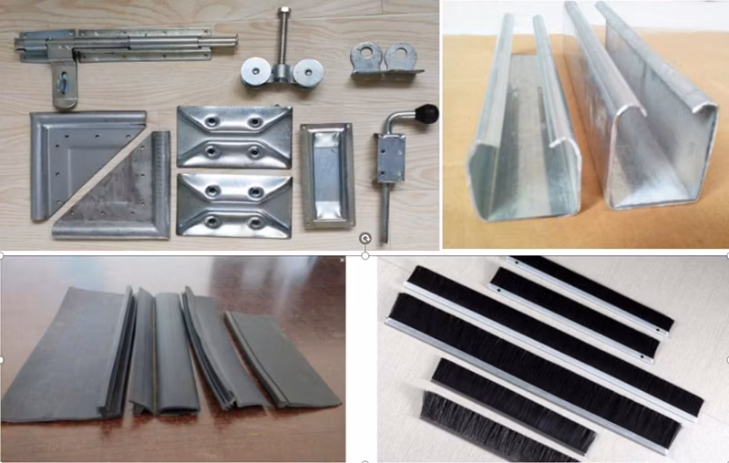 Industrial Manual Big Size Thermal Insulated PU Sandwich Panel Swing Hinge Door