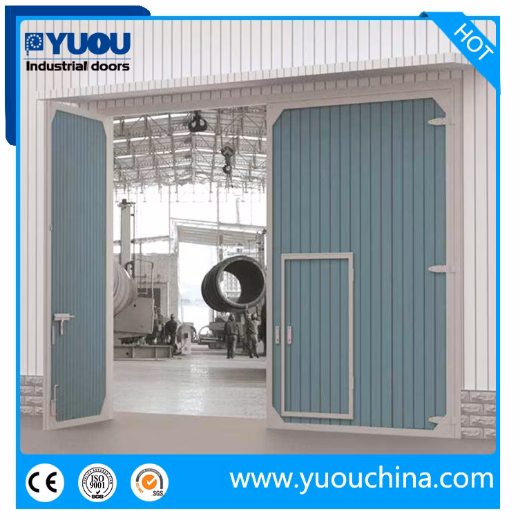 Industrial Manual Big Size Thermal Insulated PU Sandwich Panel Swing Hinge Door