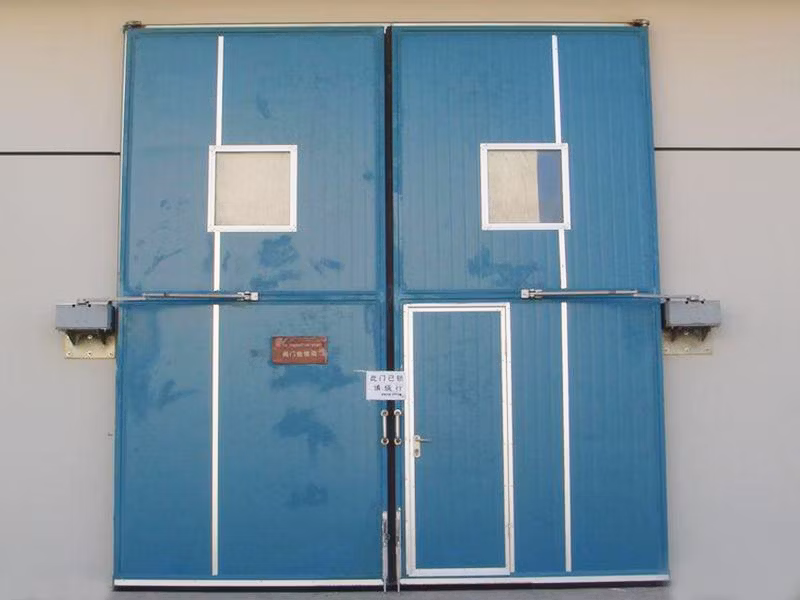 Industrial Manual Big Size Thermal Insulated PU Sandwich Panel Swing Hinge Door
