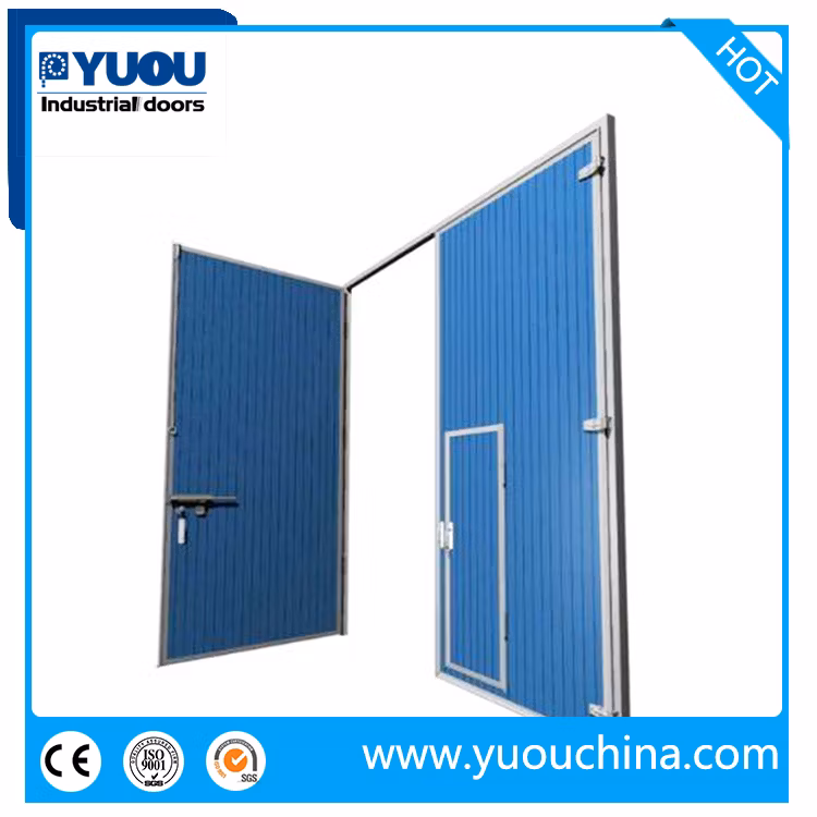 Industrial Manual Big Size Thermal Insulated PU Sandwich Panel Swing Hinge Door