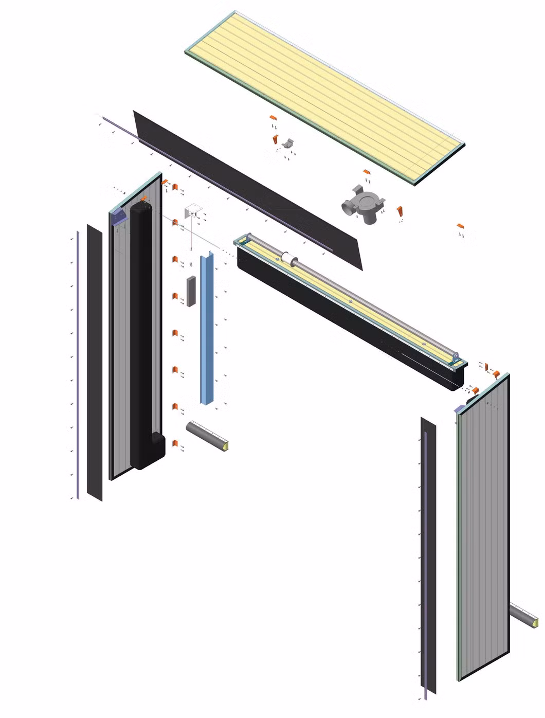 Mechanical or Retractable PVC Fabric Curtain Loading Dock Door Seal or Dock Shelter for Logistics Warehouse Loading Bays