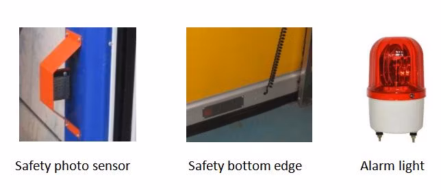 Infrared Safety Device Cold Room Freezer High Speed Door Anti-Pinch Rolling Door