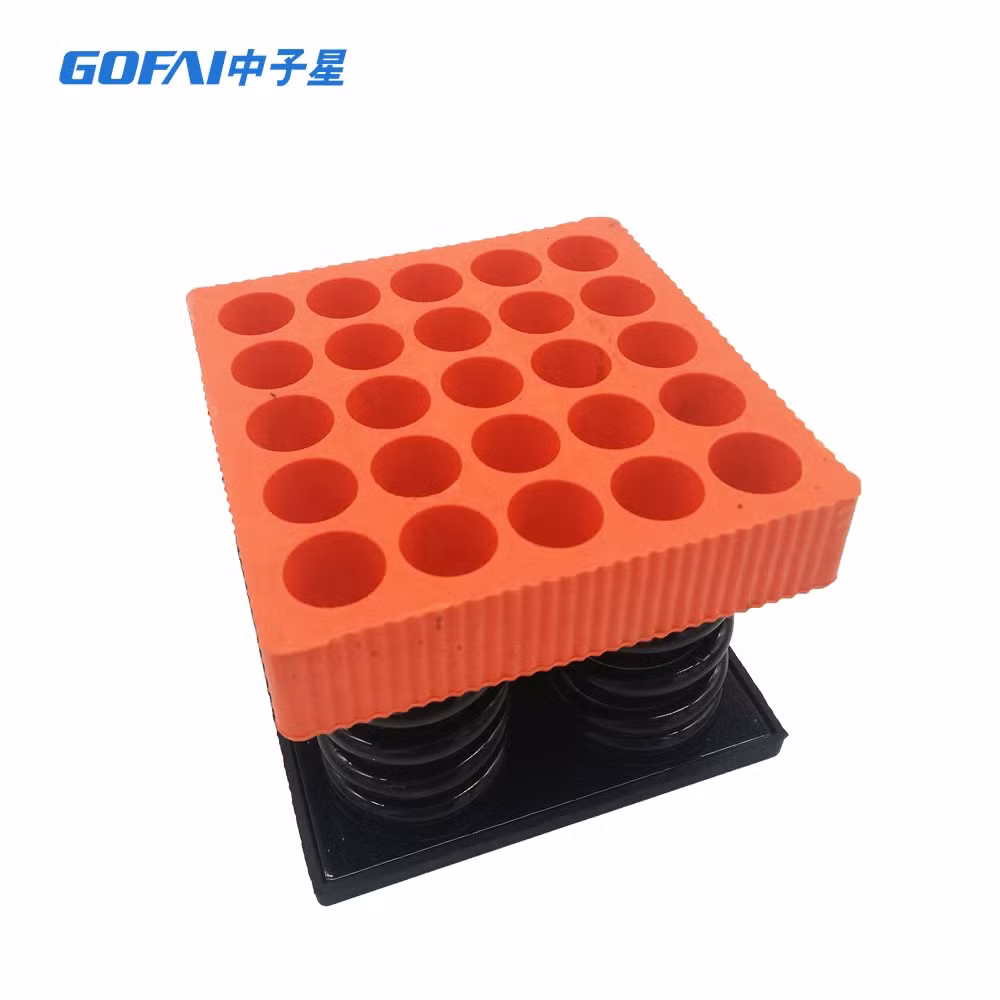 Spring Vibration Isolator Rubber Shock Abosorer for Floor/ Soundproofing Floor Rubber Block/ Spring Rubber Anti-Vibration Bumper Pad