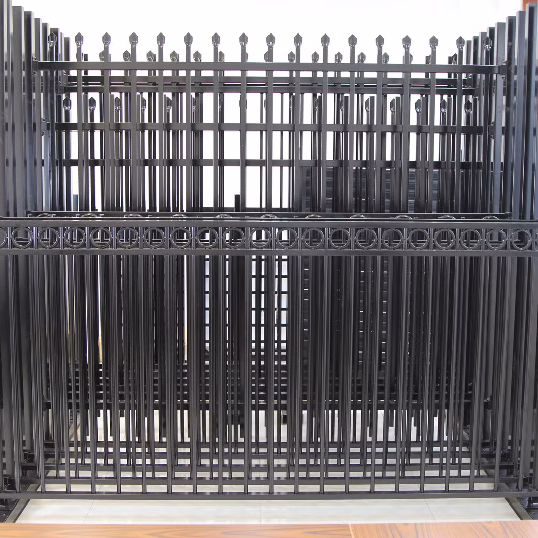 Aluminum Coated Metal Garage Sliding Door Automatic Car Gate Design for Home Garde Slat Fence Replacement Metal Gate Safety Walking Gate