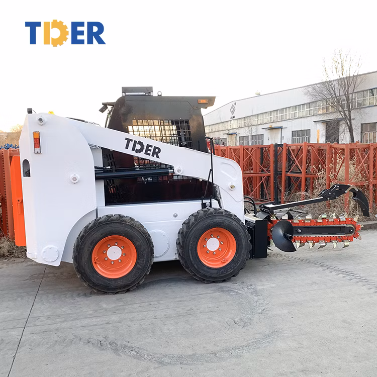 2024 Tder Chinese Skid Steer Loader Mini 700kg Skid Steer Loader with Various Attachments for Sale