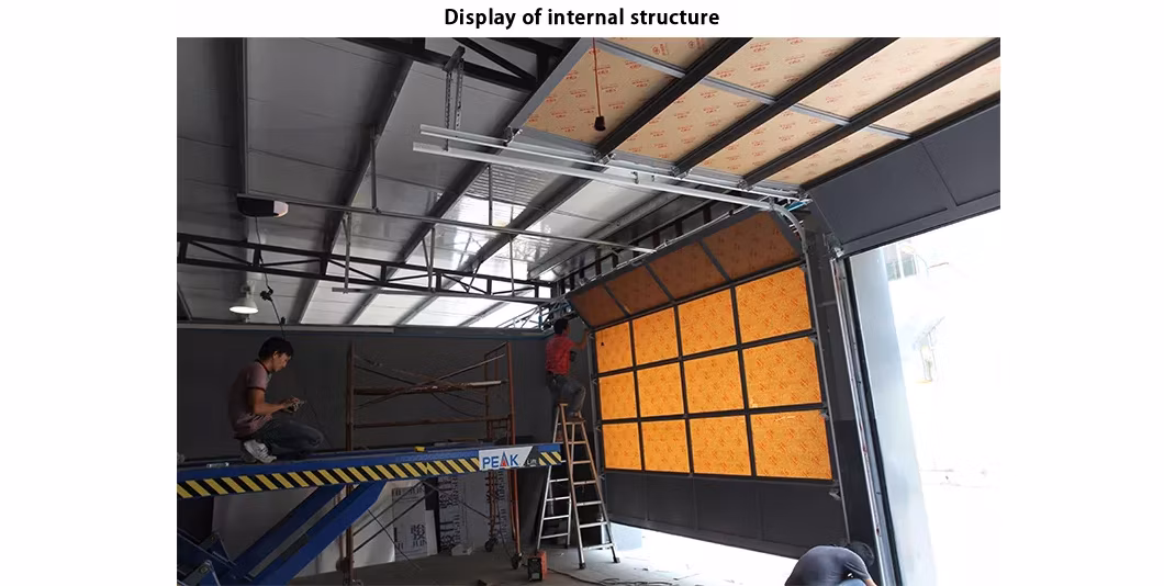 Industrial Sectional Overhead Garage Doors 42mm Panel Industrial Lifting Warehouse Door