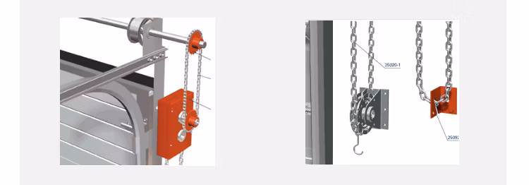 Industrial Automatic Overhead Sectional Door Vertical Lifting