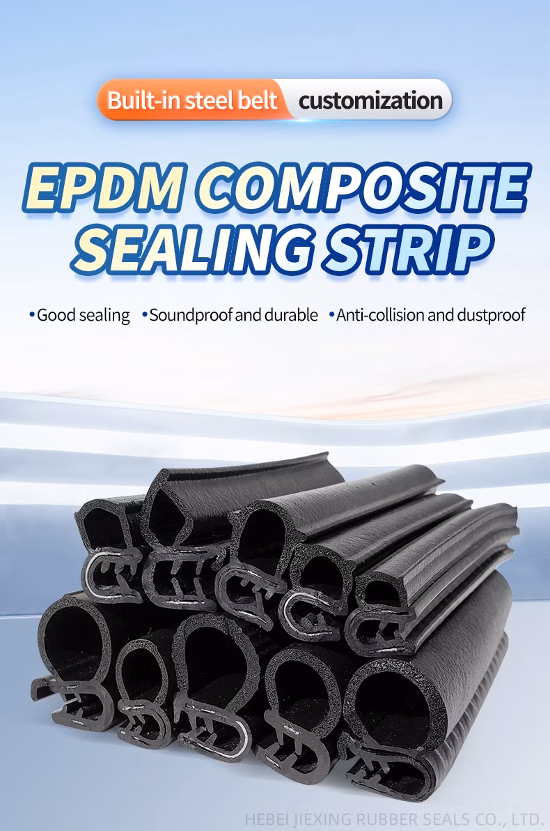 Custom Extruded Rubber Seal Strips for Window Sound Insulation Silicone/EPDM/PVC Rubber Seal Strip Profile Products EPDM Rubber Seal Strips