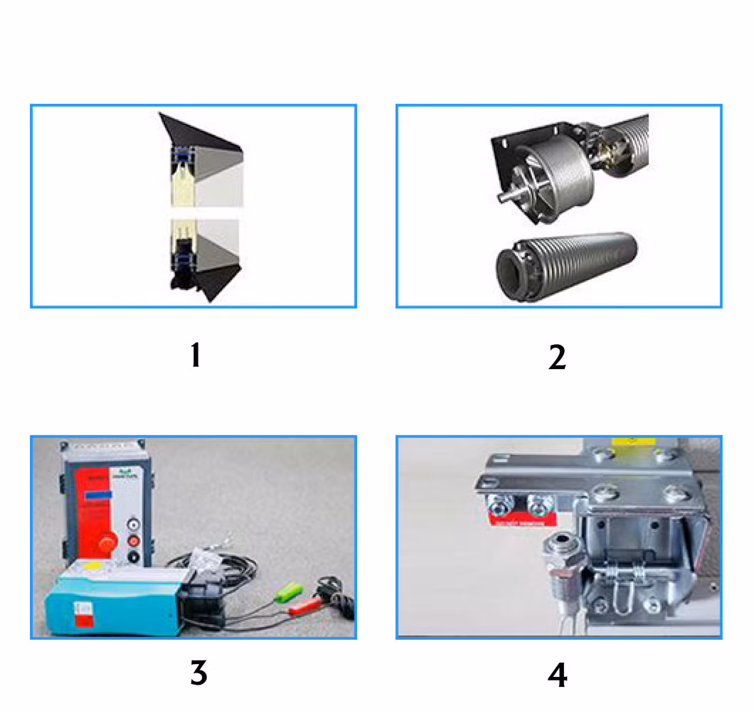Automatic Vertical Lift Slide Sectional Door Warehouse Overhead Industrial Sectional Doors