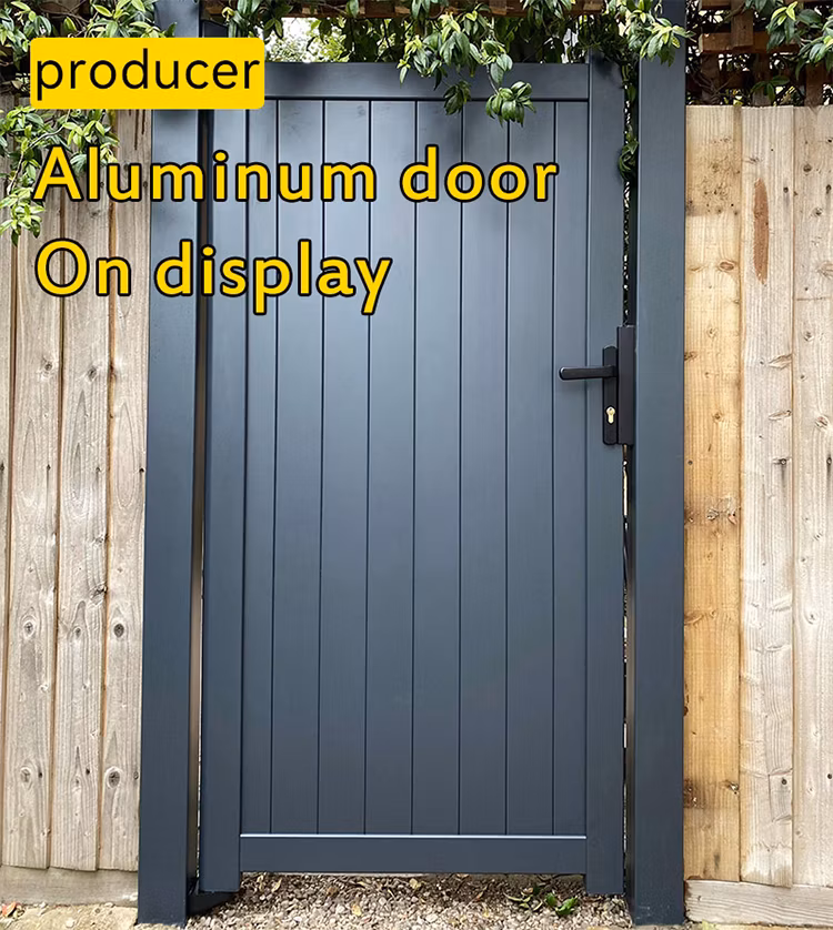Competitive Industrial Automatic Designs Modern Residential Driveway Villa Main Entrance Aluminium Garden Swing Gate