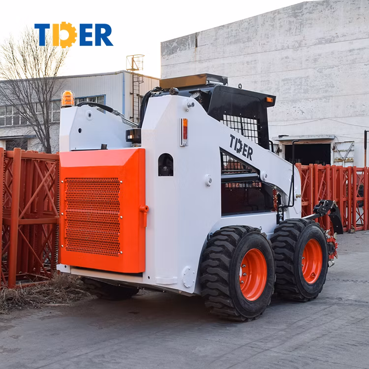 2024 Tder Chinese Skid Steer Loader Mini 700kg Skid Steer Loader with Various Attachments for Sale