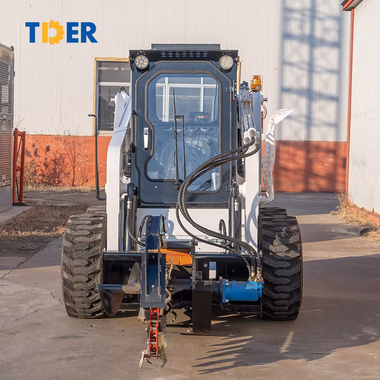 2024 Tder Chinese Skid Steer Loader Mini 700kg Skid Steer Loader with Various Attachments for Sale