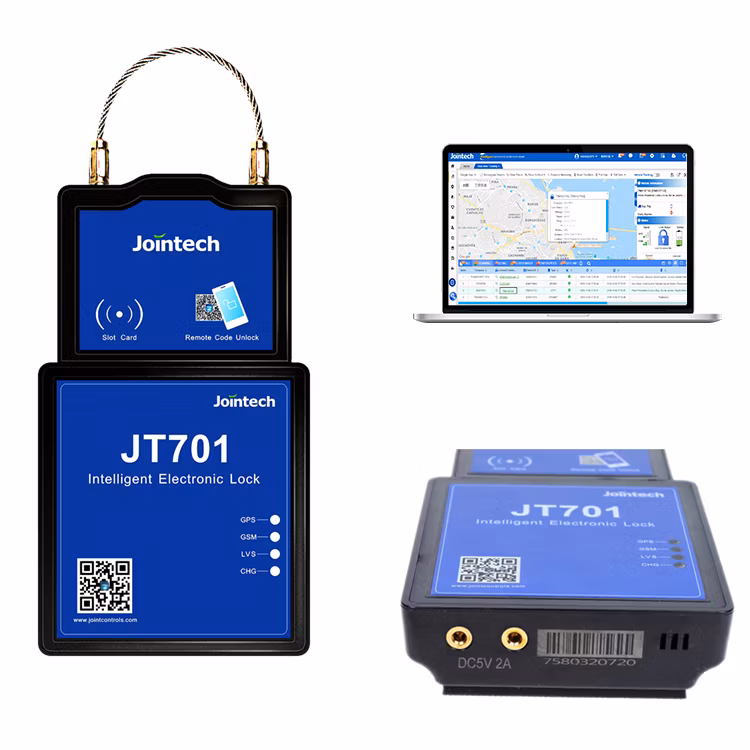 Jointech Jt701 Intelligent GPS Padock Container Logistic Security Eseal Container GPS Lock