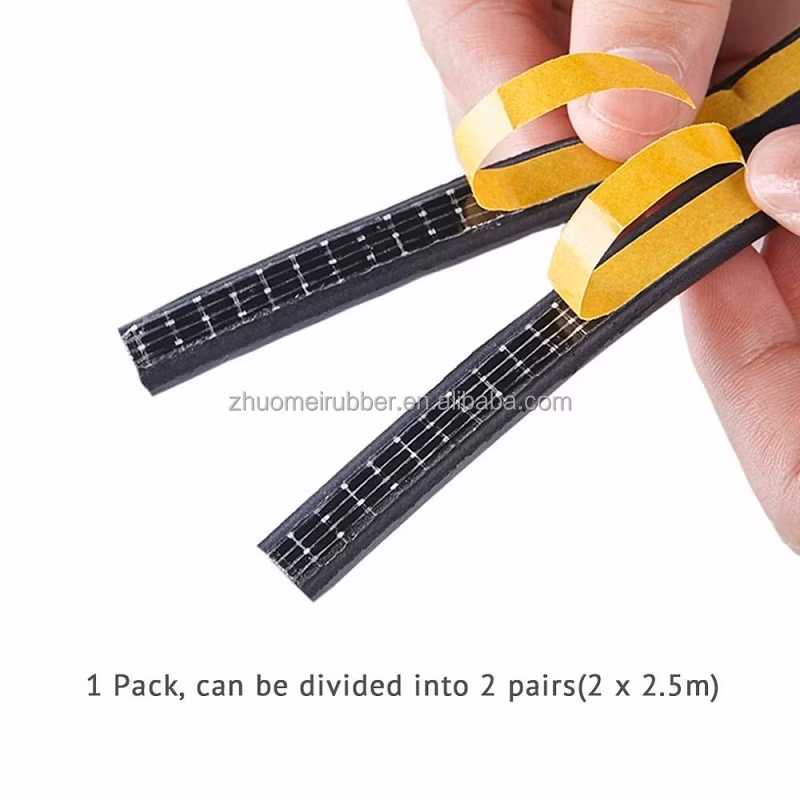 Soundproofing Rubber Seal for Doors &amp; Windows Self Adhesive