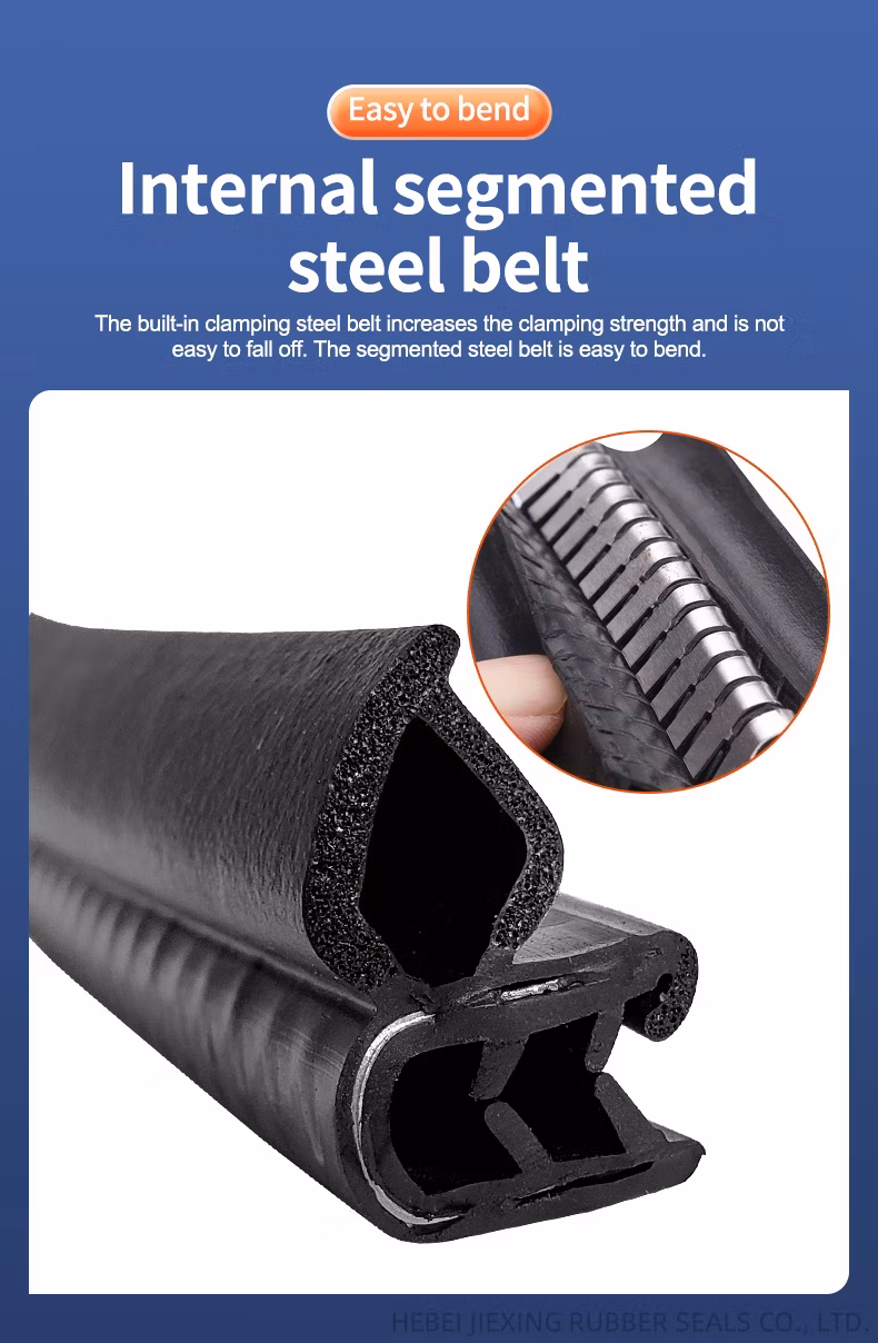 Custom Extruded Rubber Seal Strips for Window Sound Insulation Silicone/EPDM/PVC Rubber Seal Strip Profile Products EPDM Rubber Seal Strips