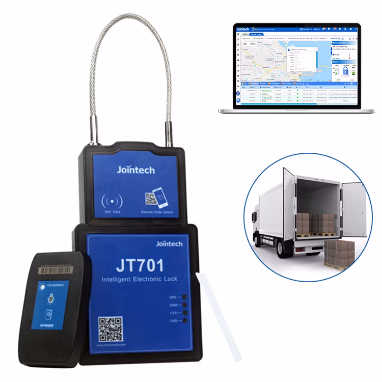Jointech Jt701 Intelligent GPS Padock Container Logistic Security Eseal Container GPS Lock
