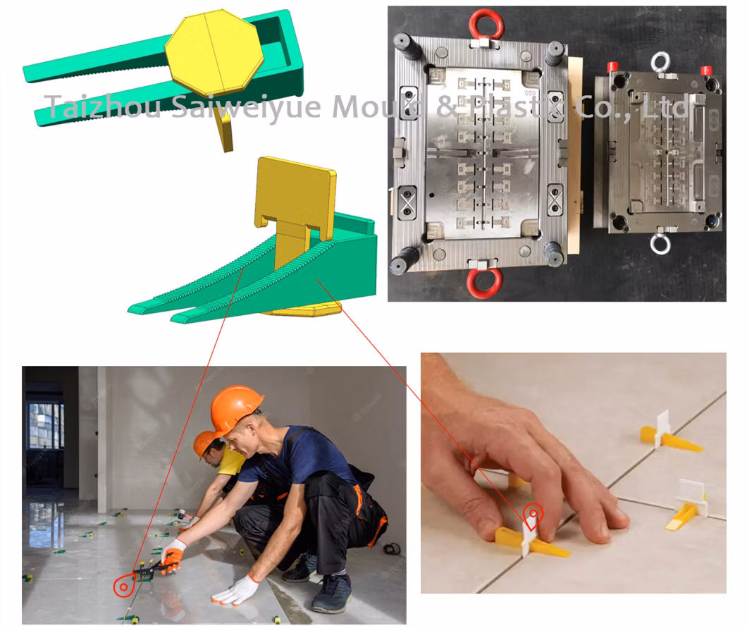 Tile Alignment Plastic Floor Leveler Mold Ceramic Floor Leveling System Injection Mould