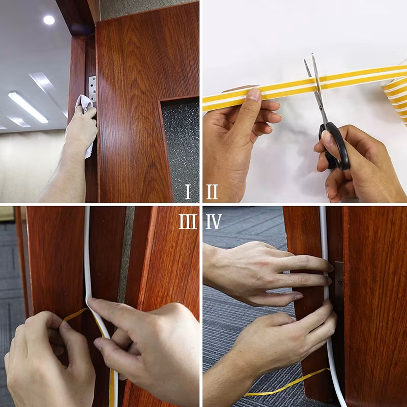 Soundproofing Rubber Seal for Doors &amp; Windows Self Adhesive