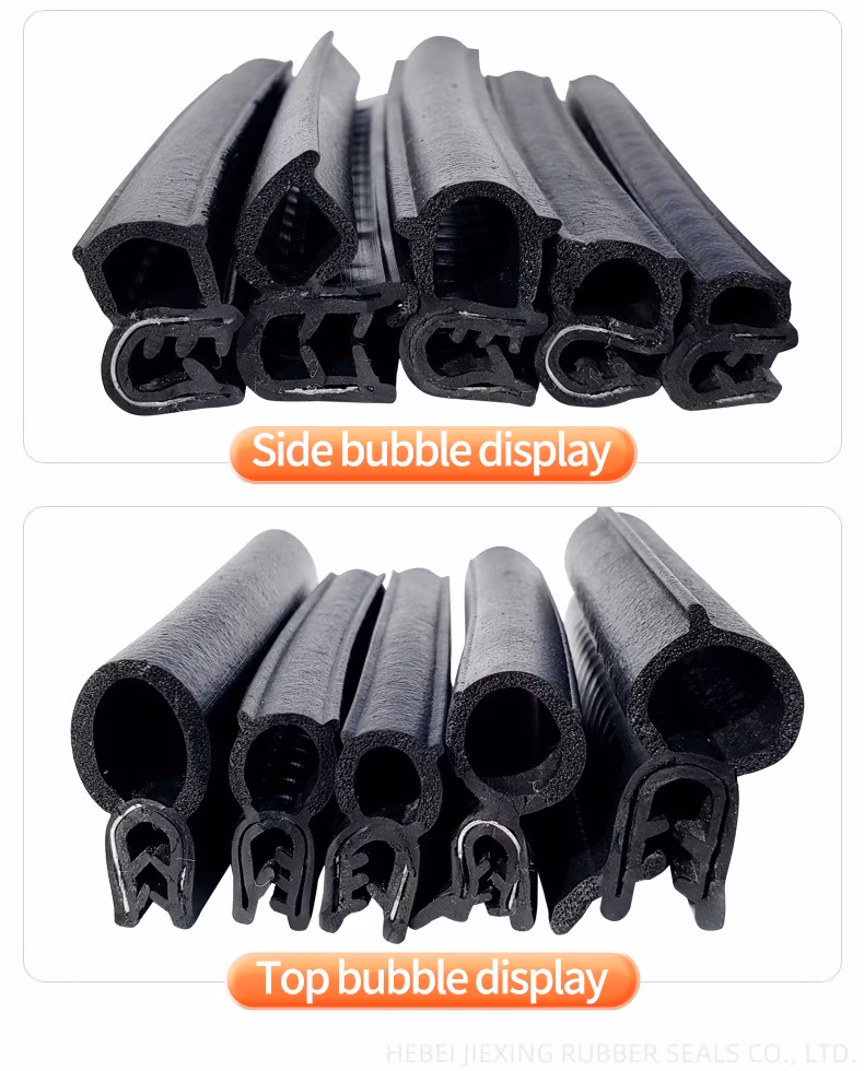 Customized Three-Composite Extrusion U-Shaped Edge Banding Strips for Car Doors Rubber Sealing Strips for Cabinet Doors Sealing Gaskets Shock-Absorbing EPDM Sea