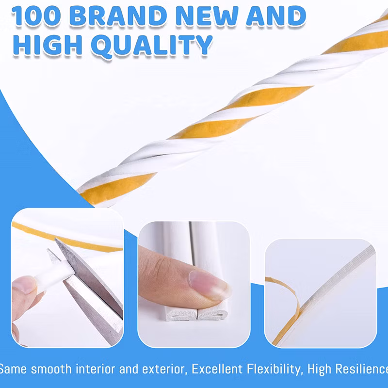 Soundproofing Collision Self Adhesive Weatherstrip Door and Window EPDM Foam Rubber Seal