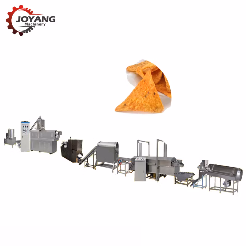 Wheat Corn Cereals Flour Pellet Chips Snack Making Machine Fried Leisure Food Production Line Machinery Plant