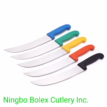 Professional Chef&prime;s Cook Knives Lines 8" 10" 12" + Paring Knife Serrated Cake Bread + Ham Slicer Knife etc. Colour Coded HACCP NSF Handles for Hospitality Hotel