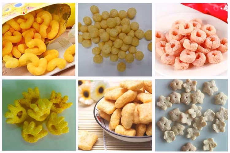 Automatic Extruded Wheat Flour Fried Snack Food Chips Production Line
