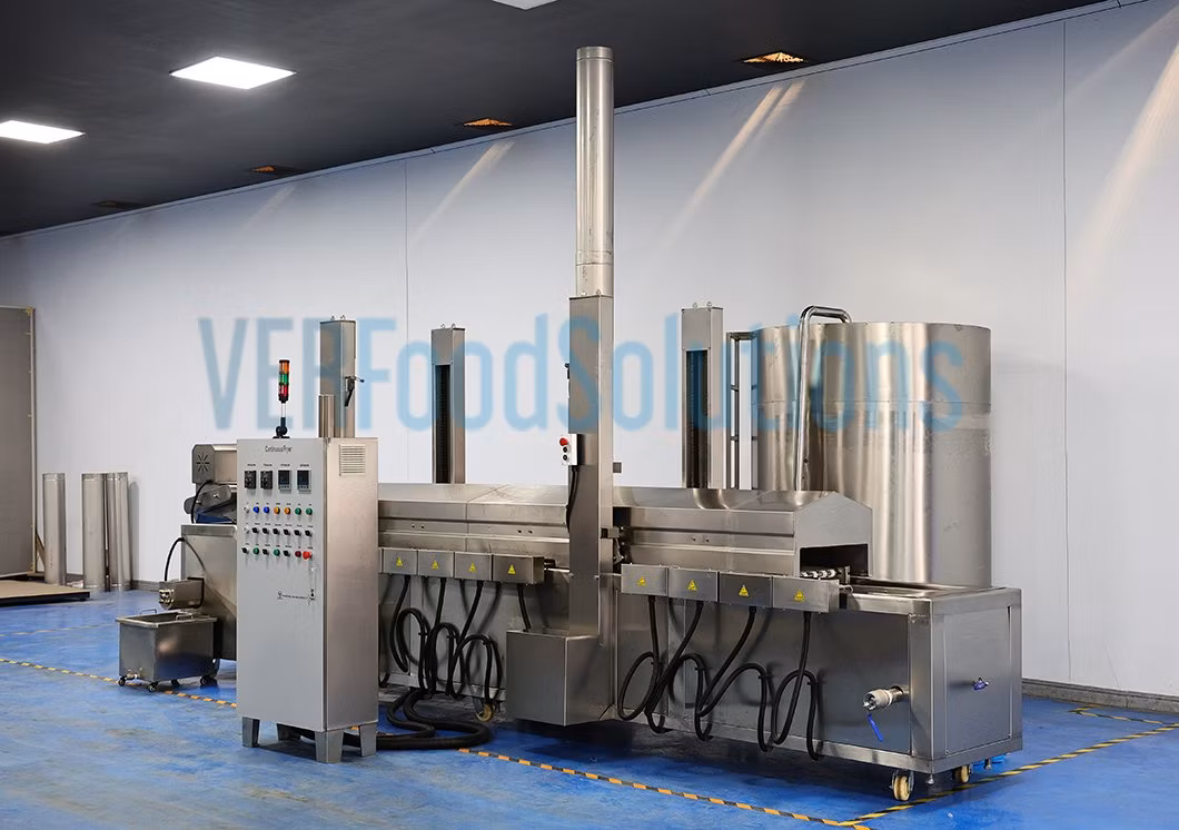 China Factory Heavy-Duty Chicken Nuggets/Tenders/Wings Continuous Fryer Machine for Food Process
