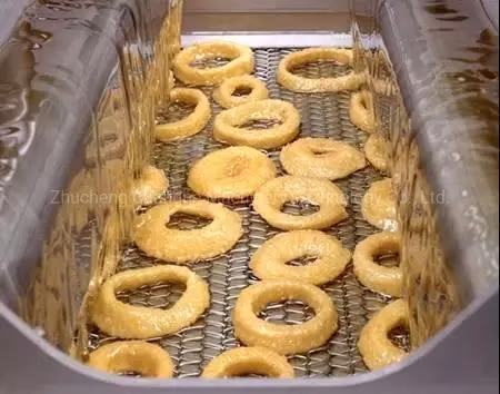 Multi Functional Okra Sweet Potato Dried Banana Slices Semi Automatic Frying Equipment