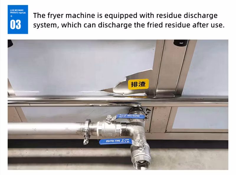Industrial Gas Heating Chicken French Fries Deep Continuous Frying Machine Potato Banana Chips Electric Type Fryer Machine Price on Sale Food Snack Machinery