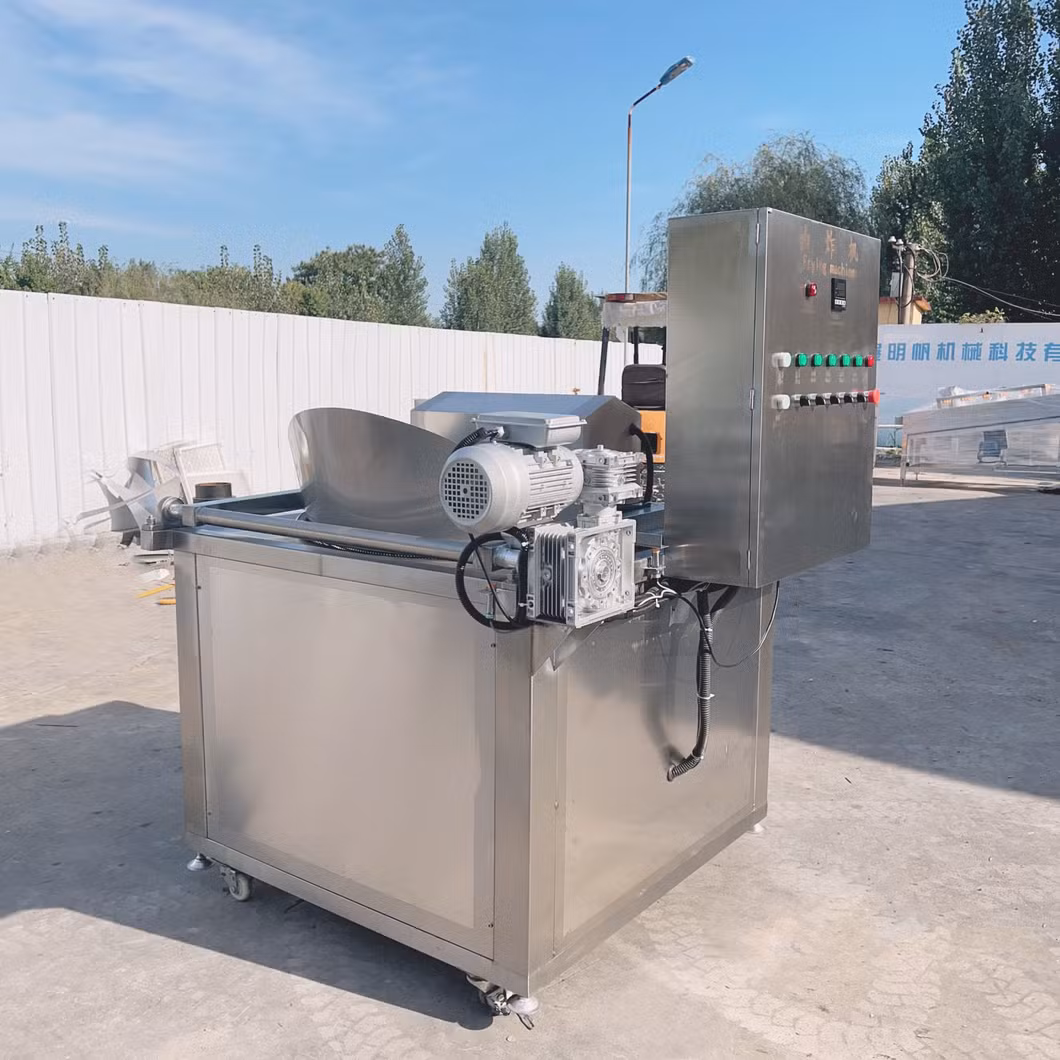 Multi Functional Okra Sweet Potato Dried Banana Slices Semi Automatic Frying Equipment