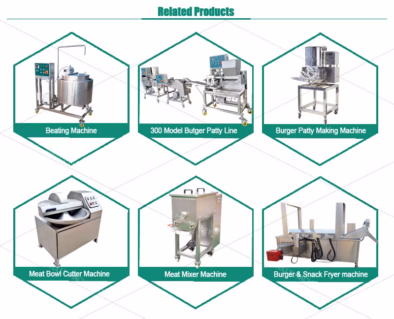 Easy Use Tempura Batter Making Machine Burger Patty Machine Chicken Nugget Line