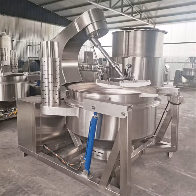 Hot Air Caramel Popcorn Production Line Industrial Popping Machine for Sale