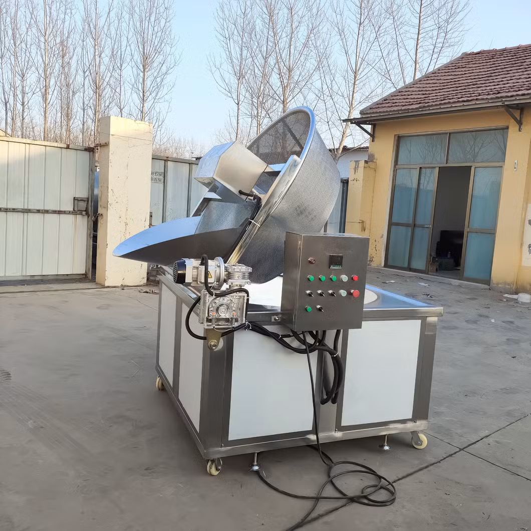 Multi Functional Okra Sweet Potato Dried Banana Slices Semi Automatic Frying Equipment