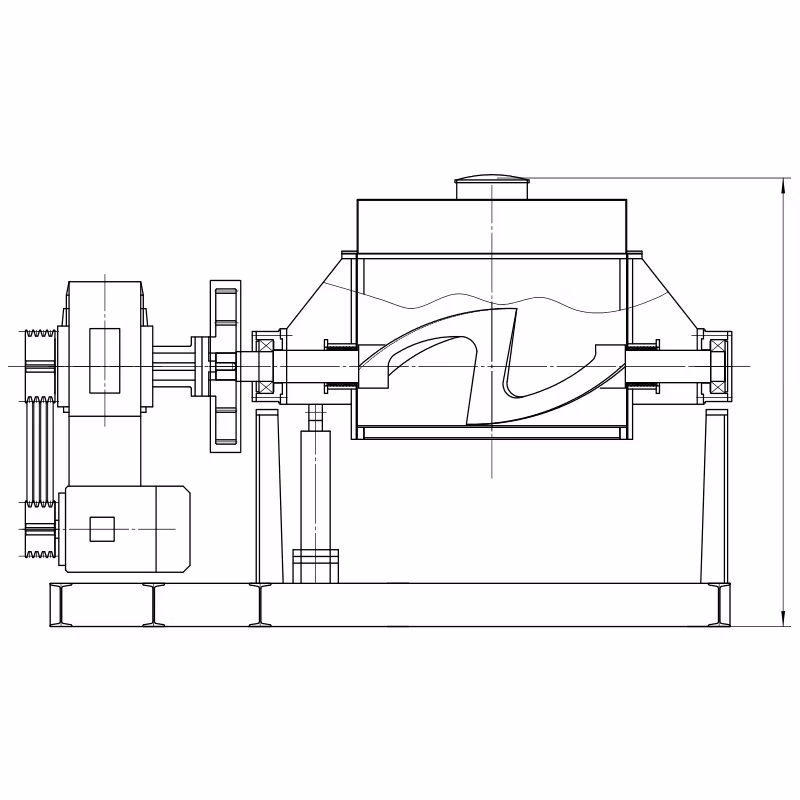 Sigma Dough Mixer High Temperature Vulcanized Silicone Sealant Turnkey Projects Double Arm Kneader