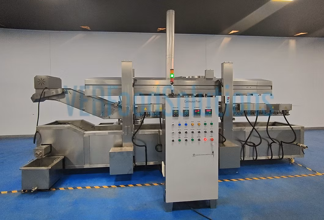 China Factory Heavy-Duty Chicken Nuggets/Tenders/Wings Continuous Fryer Machine for Food Process