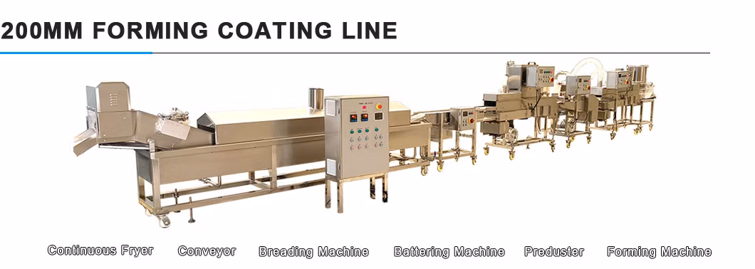 China Factory Heavy-Duty Chicken Nuggets/Tenders/Wings Continuous Fryer Machine for Food Process