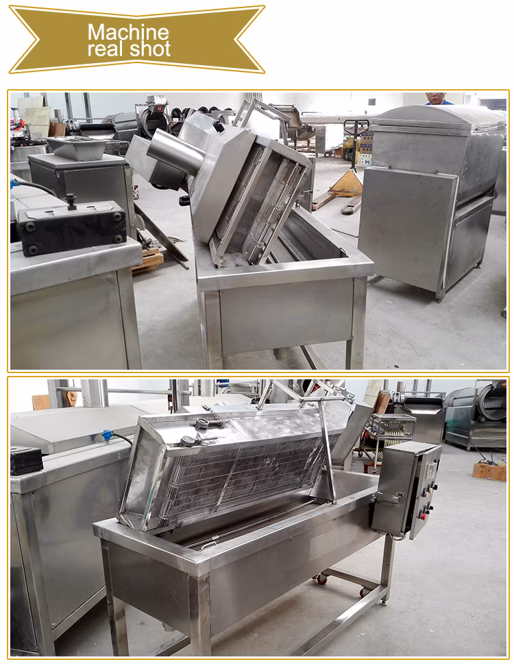 Continuous Deep Frying Machine Industrial Potato Chips Frying Equipment